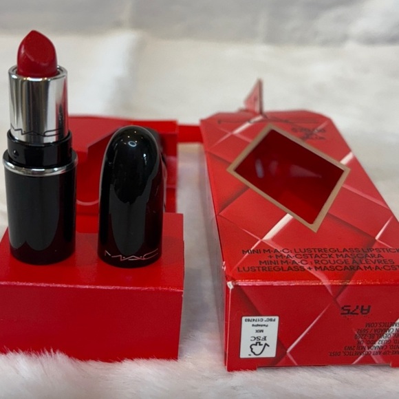 MAC Cosmetics Red Holiday Ornament Lipstick and mascara bundle - Picture 2 of 5